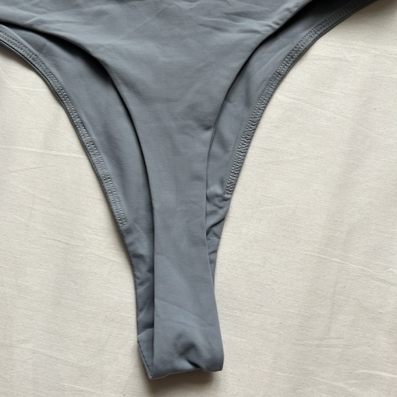 NWT QINSEN Square Neck Long Sleeve Double Lined Bodysuit - Picture 7 of 10